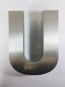 "U" Metal Block Letter 12 Inch