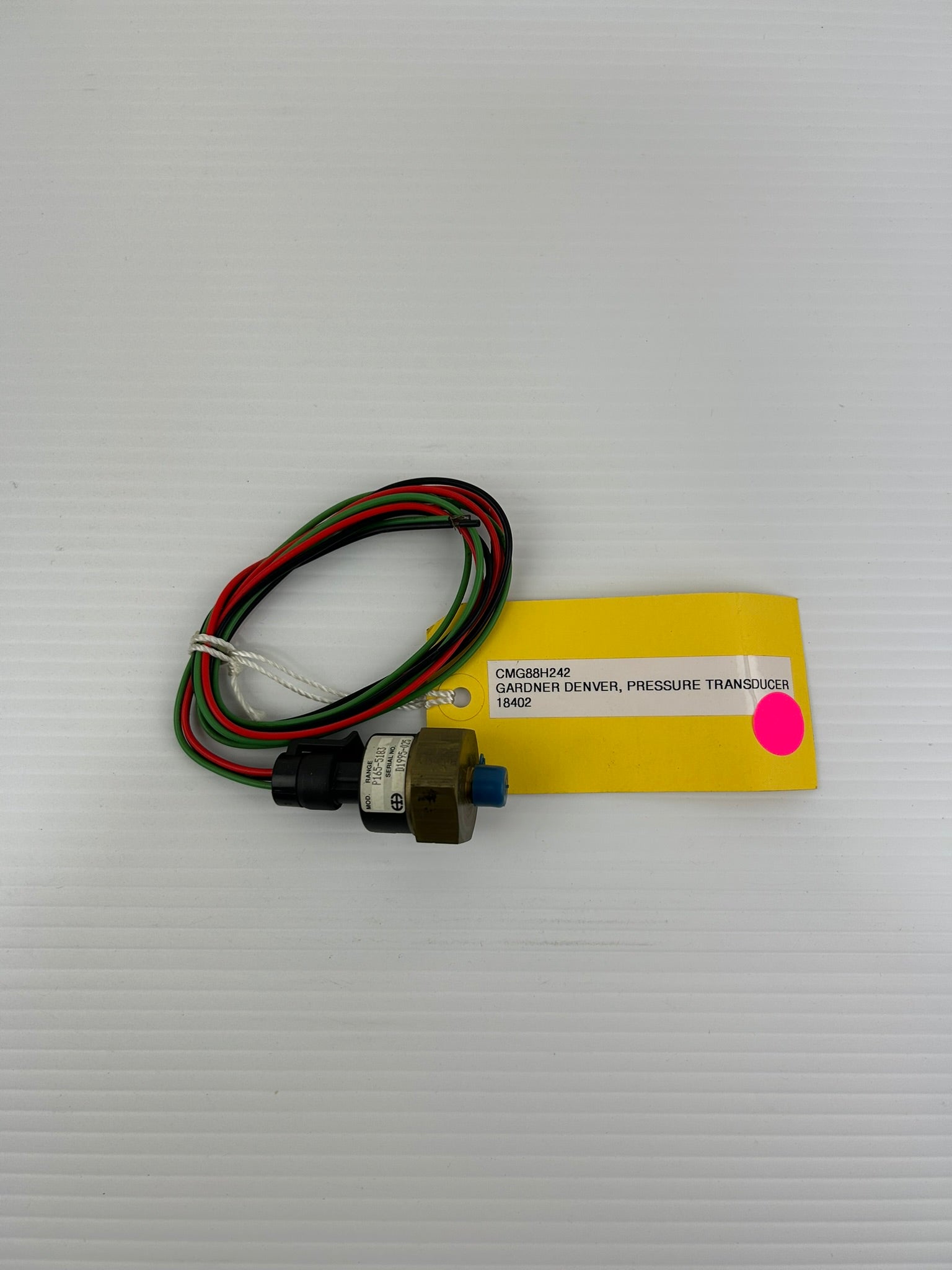 Gardner Denver CMG88H242 Pressure Transducer Sensor 18402 P165-5183 Range
