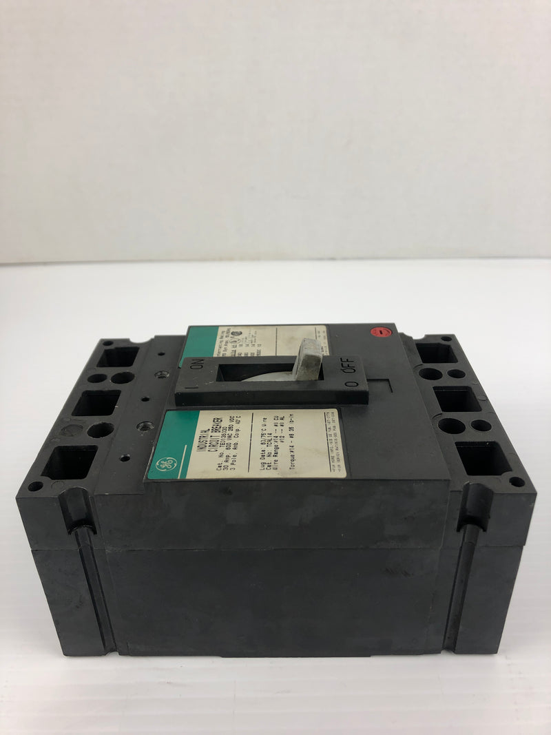 General Electric TED136030 Industrial Circuit Breaker 600VAC 200VDC 30A 3P