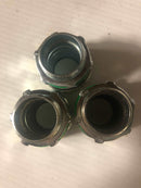 1" Compression Coupler Fitting Lot of 3