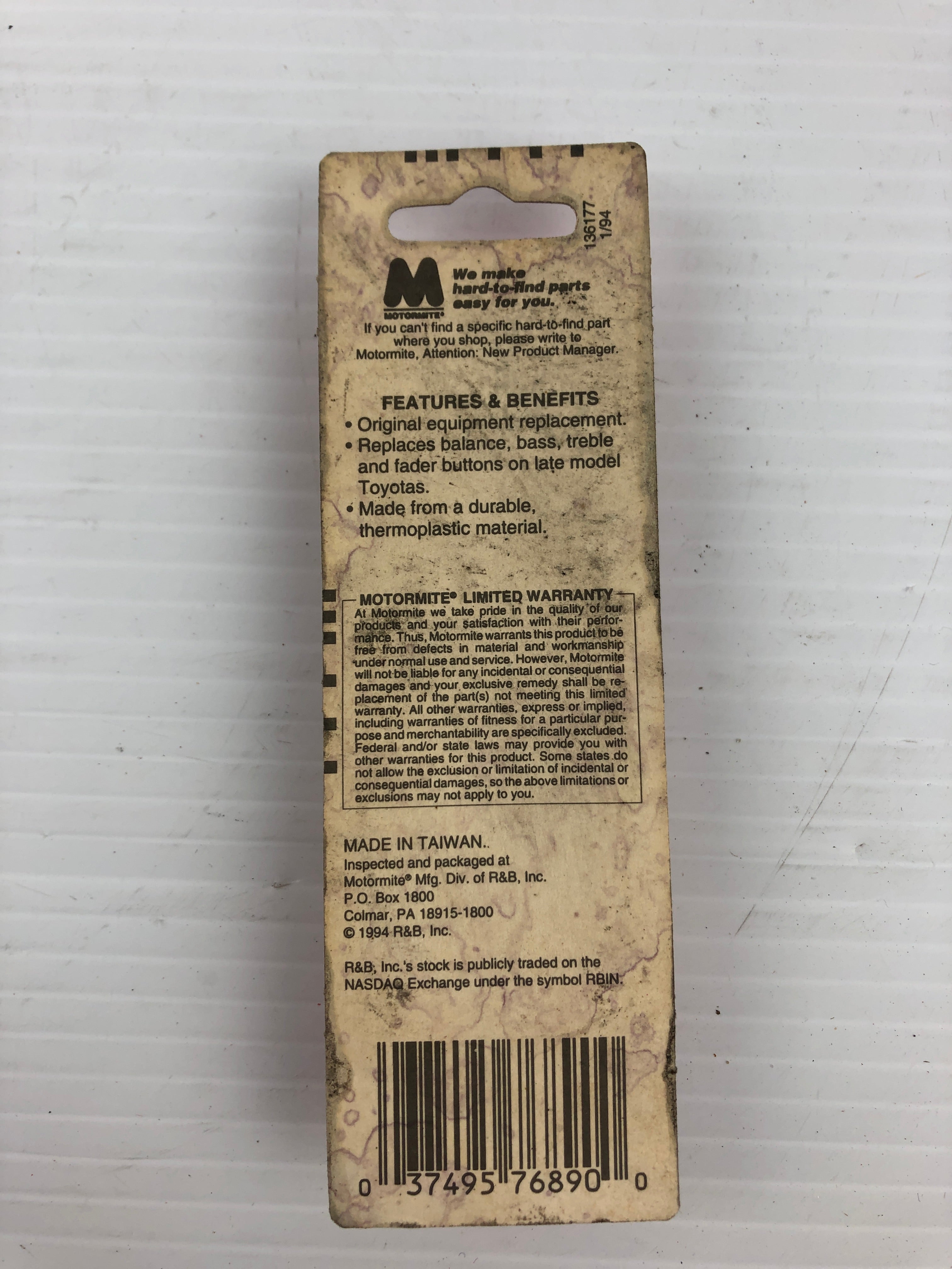 HELP! 76890 Interior Radio Buttons For Toyota - Lot of 2