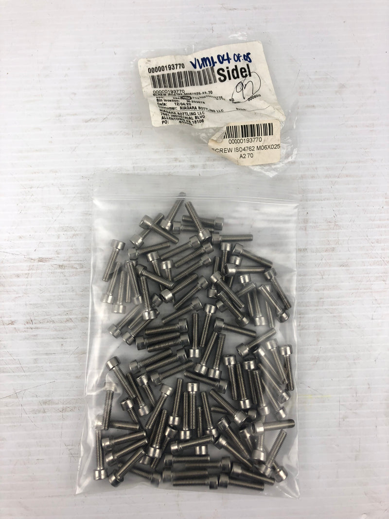 Sidel 00000193770 Screws - Lot of 97