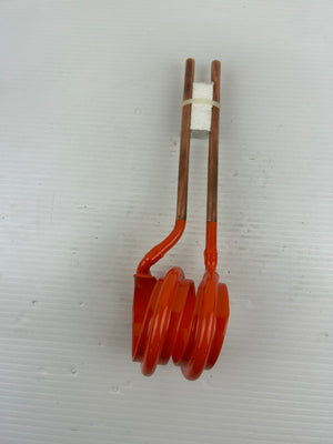 High Frequency Copper Tube Induction Heating Coil for Welding TT1-2.50L Orange