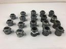 Conduit Male Adapters 1/2" (Lot of 19) Assortment