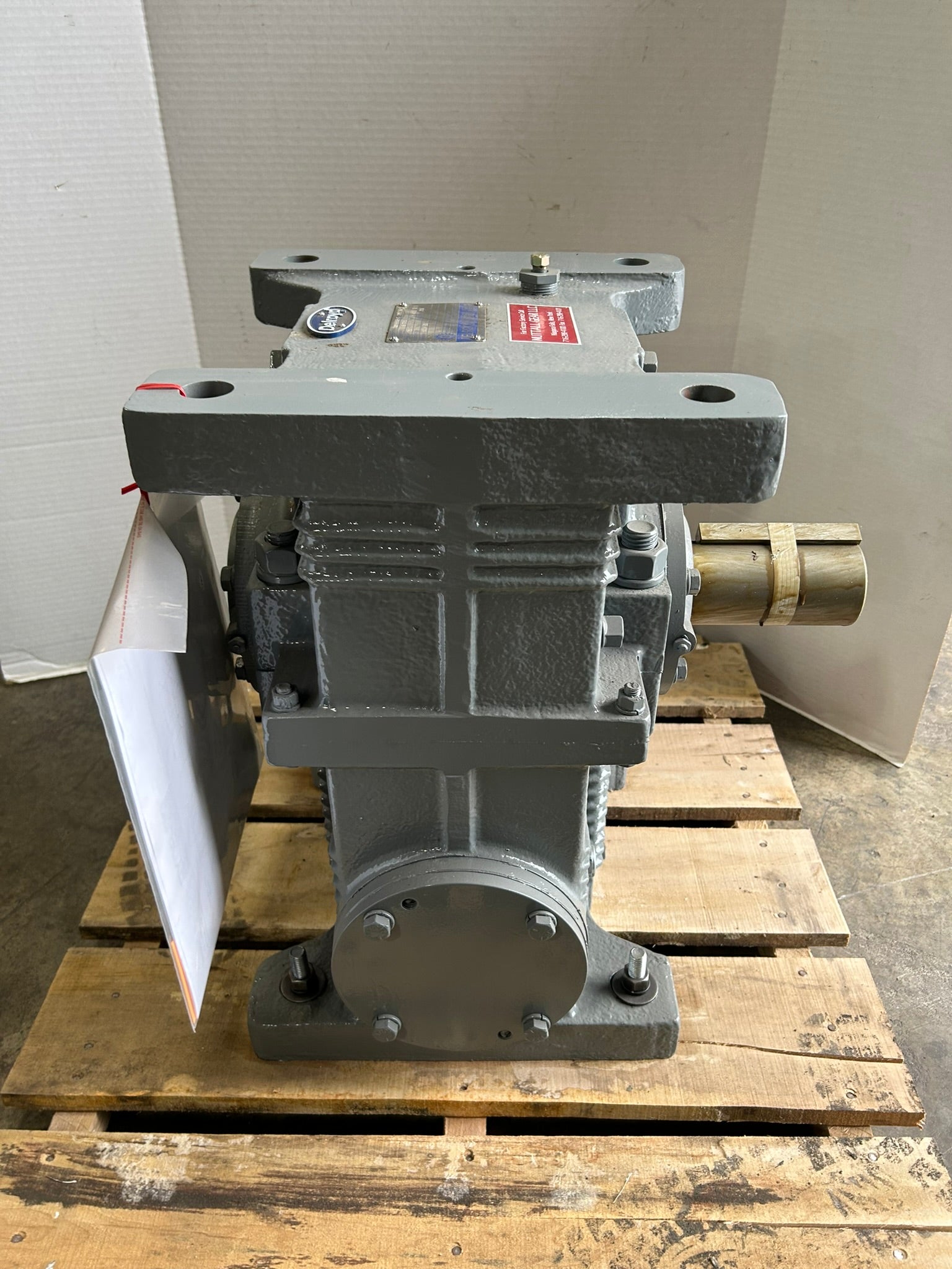 Delroyd E70-S25 Worm Gear Speed Reducer 29.2 HP 8 4/12 to 1 Ratio 1 SF 210 RPM