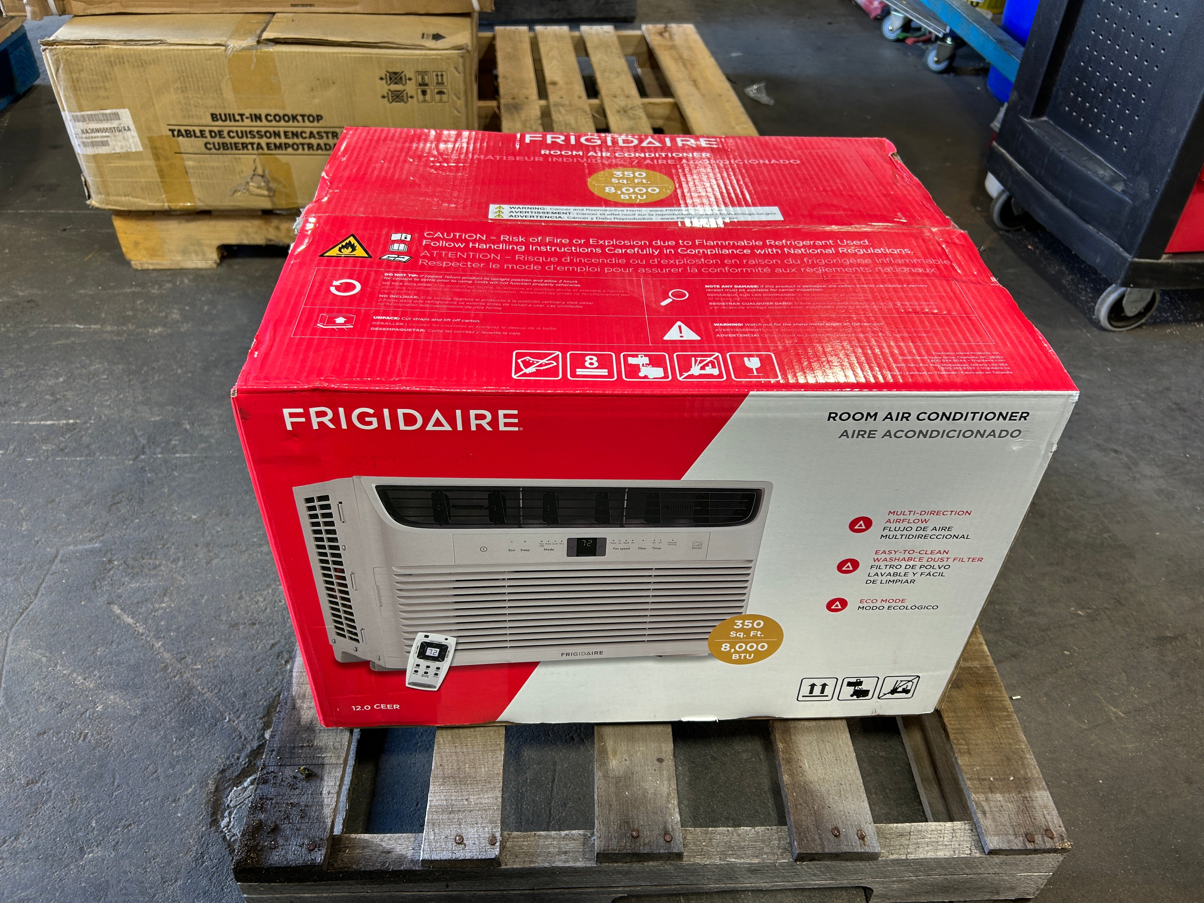 Frigidaire Window Room Air Conditioner 350 Sq. Ft. 8000BTU 115V White FHWC083TB1