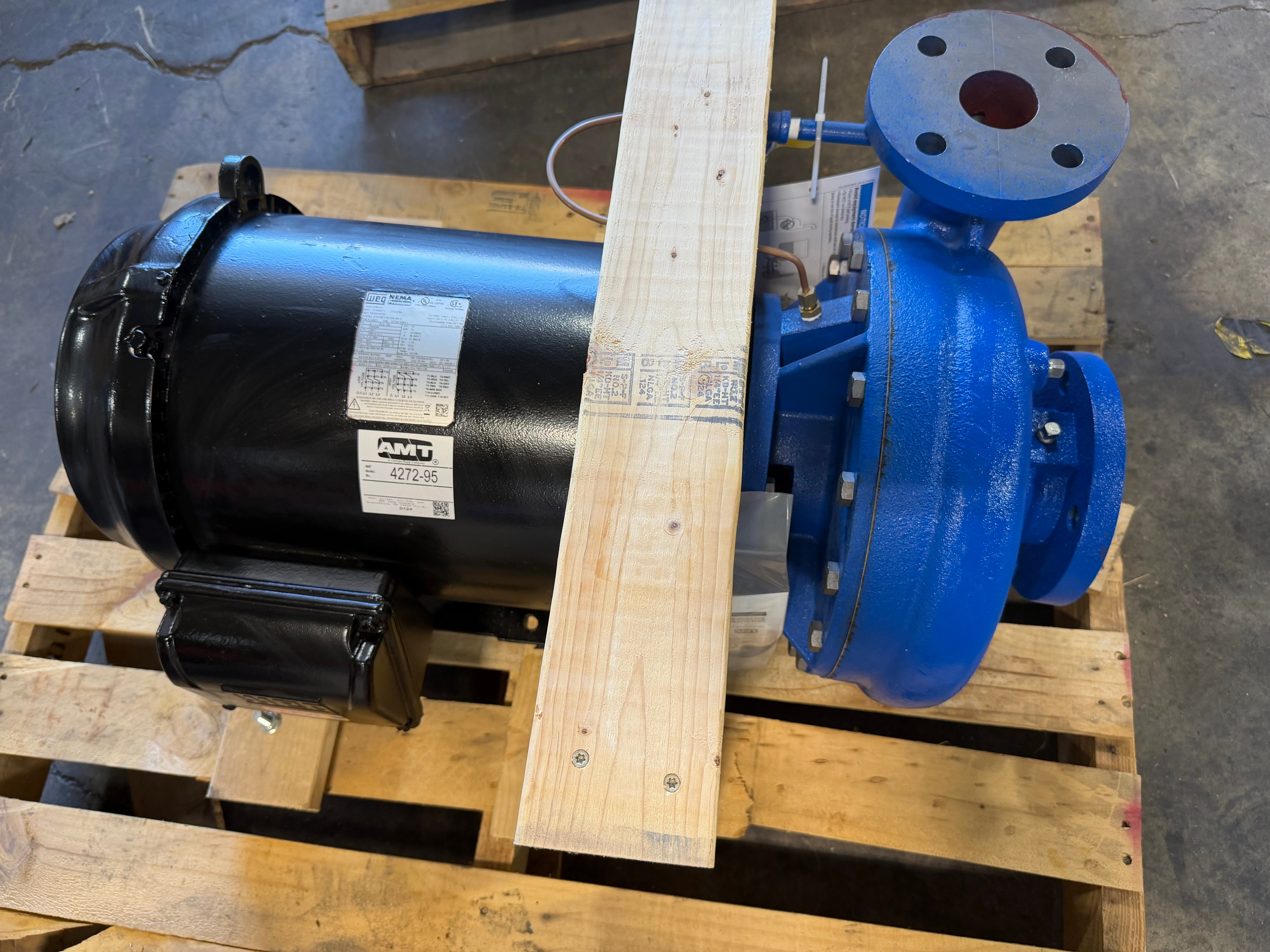 AMT 4272-95 Centrifugal Pump w/ WEG 15 HP Motor 230/460V 3PH 1770 RPM NEW