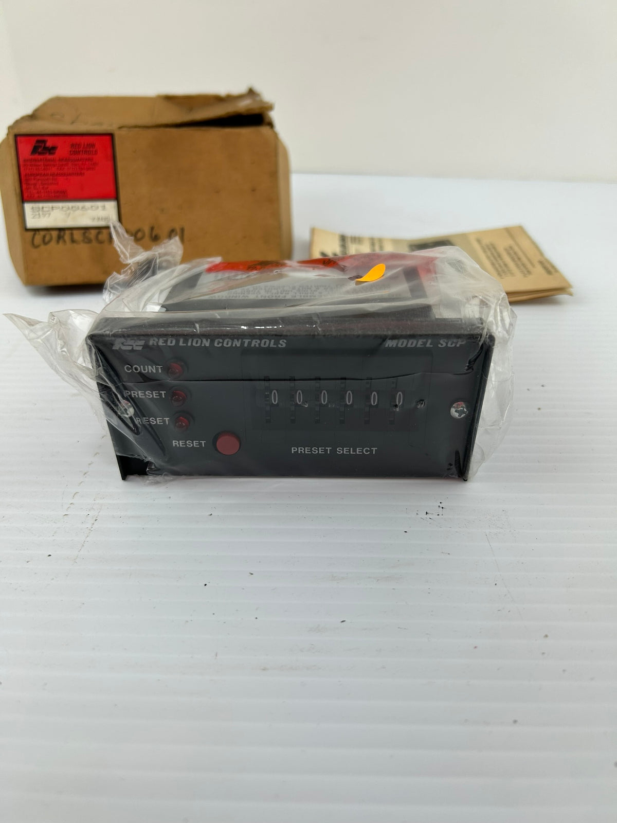 Red Lion Controls SCP00601 Counter 100 Khz Presettable Model SCP