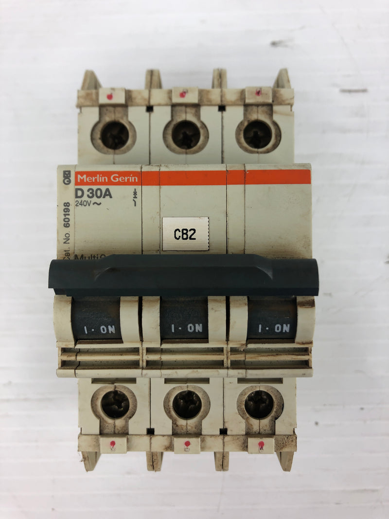 Merlin Gerin D30A Circuit Breaker 60198 30A