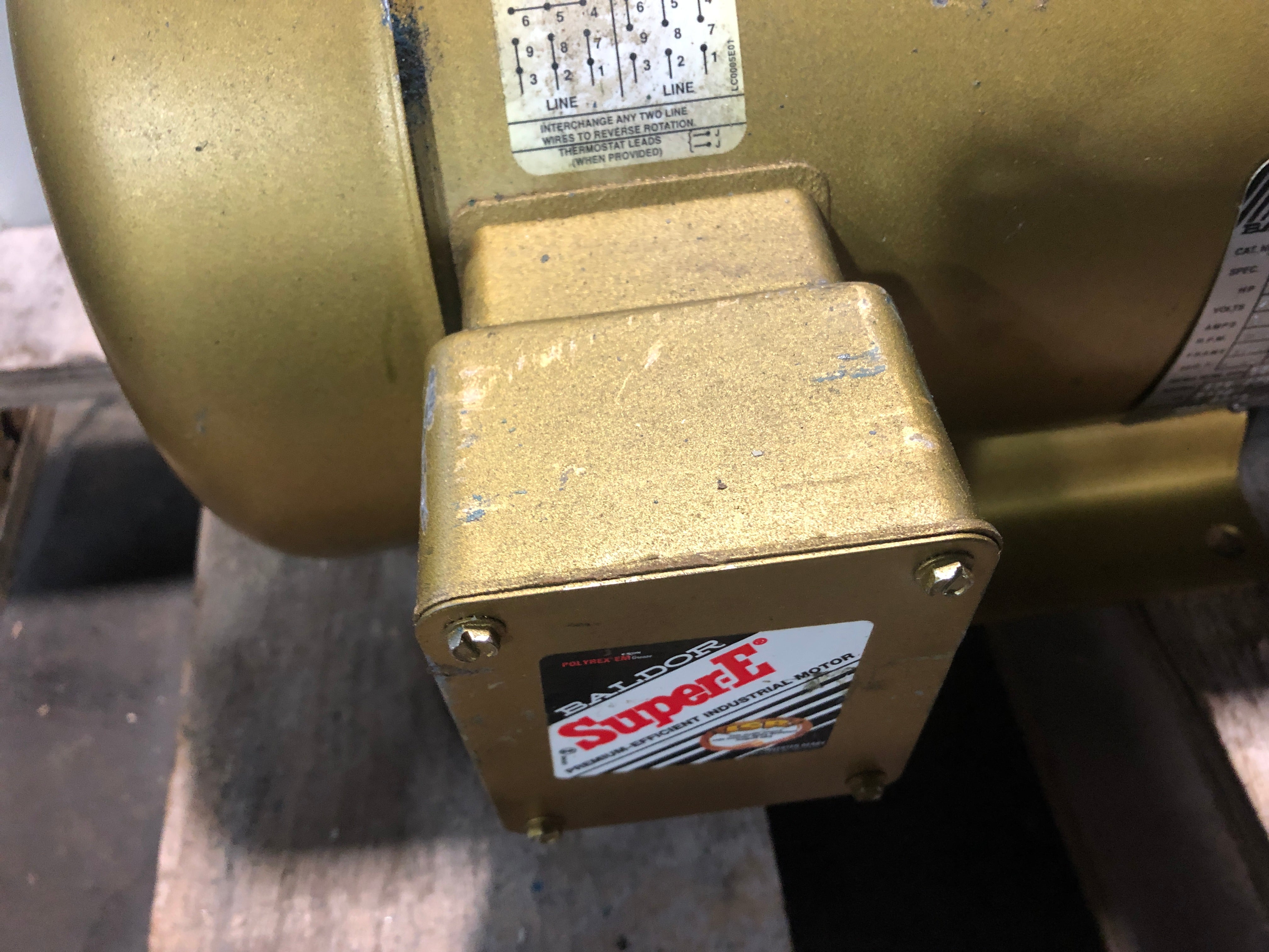 Baldor EM3611T Industrial Motor 3 HP 1760 RPM 182T Frame 3 PH