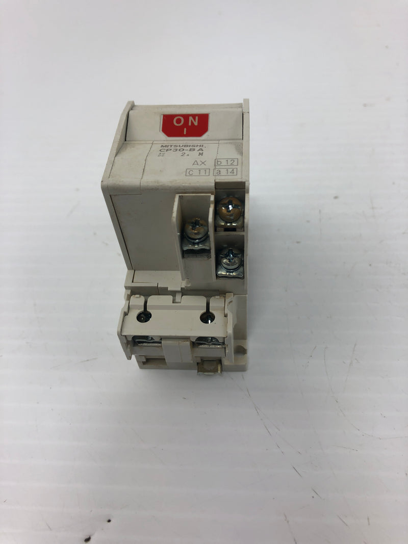 Mitsubishi Electric CP30-BA Circuit Protector 2 Pole 2A 220 VAC 2.5kA