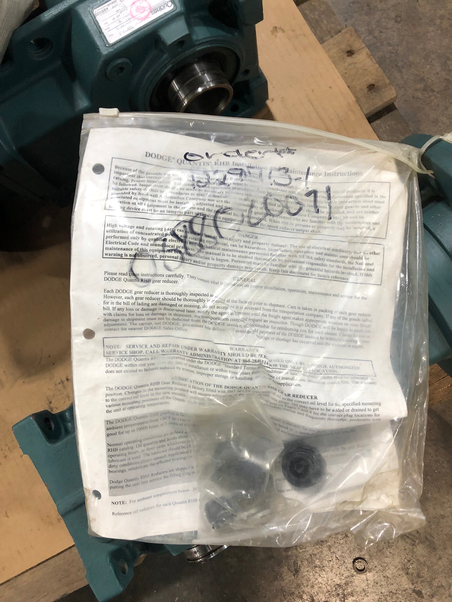 Dodge Quantis BB483CN180TC Gear Reducer 4.91 HP 1750 RPM 3983 in-lb Torque