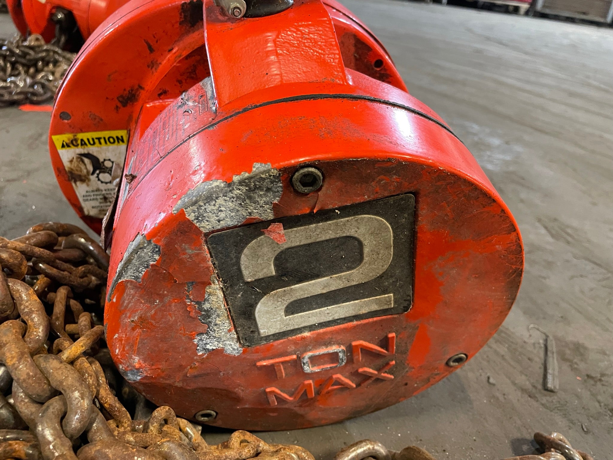 CM Cyclone 2 Ton Manual Chain Fall Hoist with Load Limiter S5858TB
