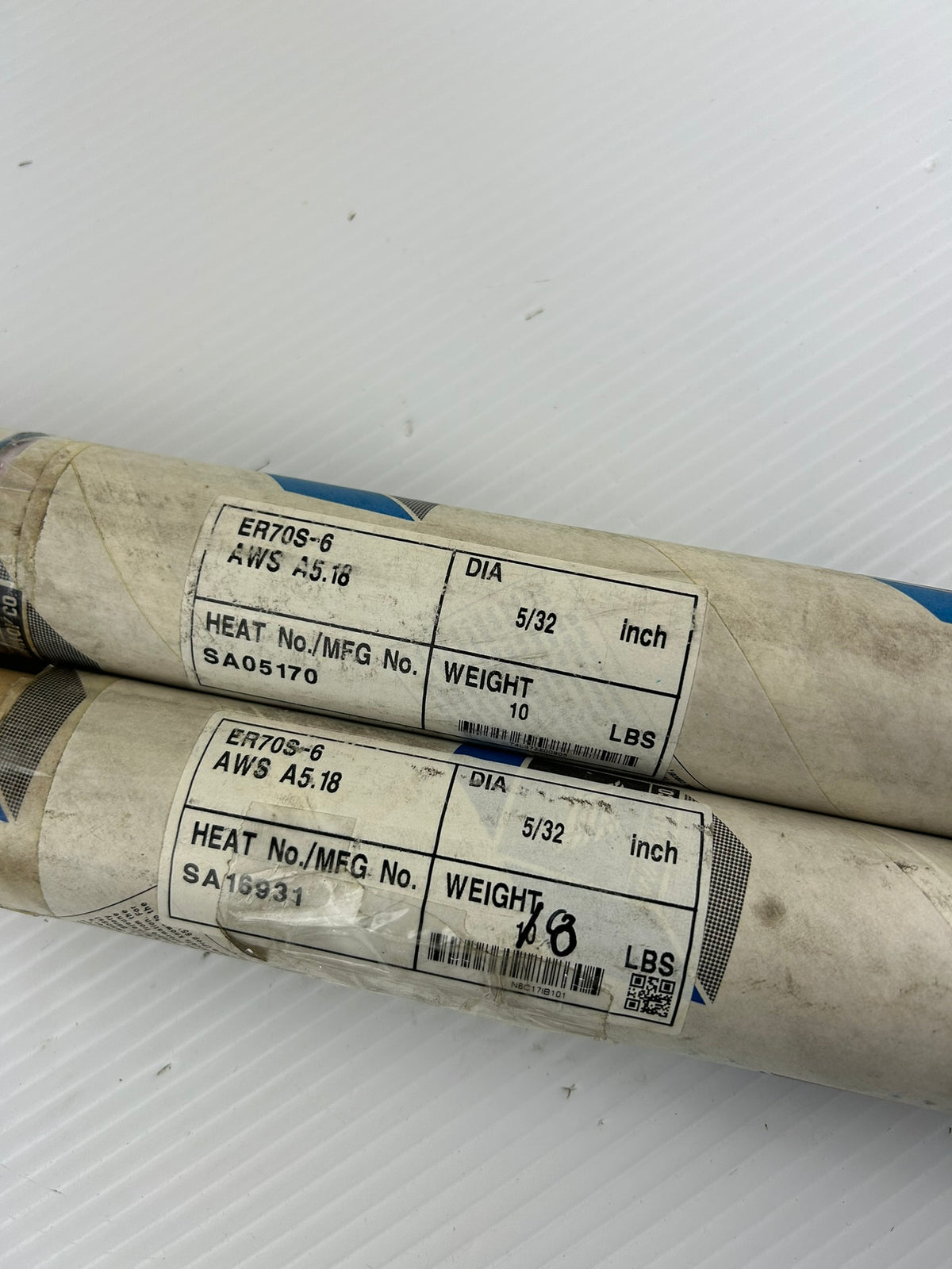 WA Alloy CO. ER70S-6 5/32" x 36" MIG Welding Wire Rods 18 Lbs.