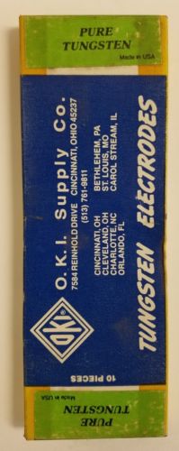 O.K.I. Supply Co. Tungsten Electrodes 1/16 Diameter 10 Pieces