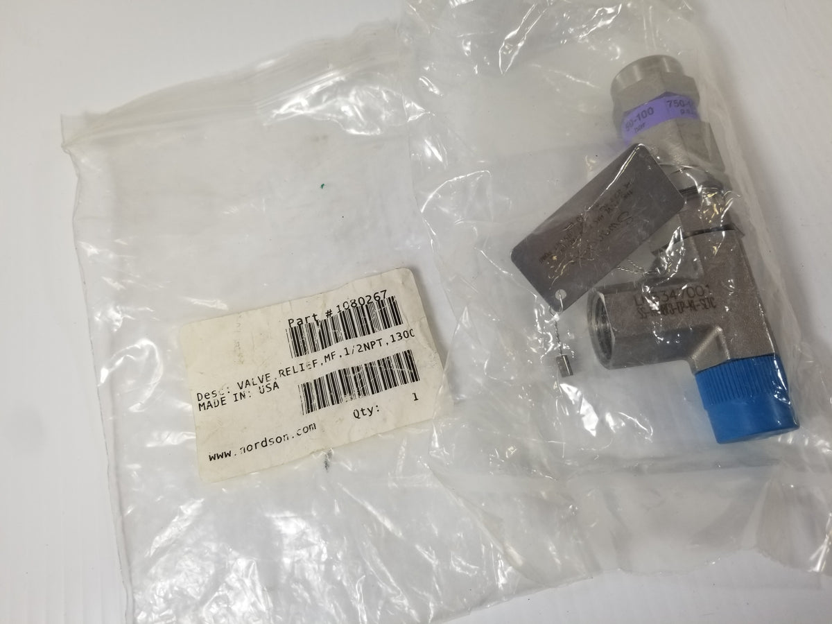 Nordson 1080267 Relief Valve 1/2"NPT