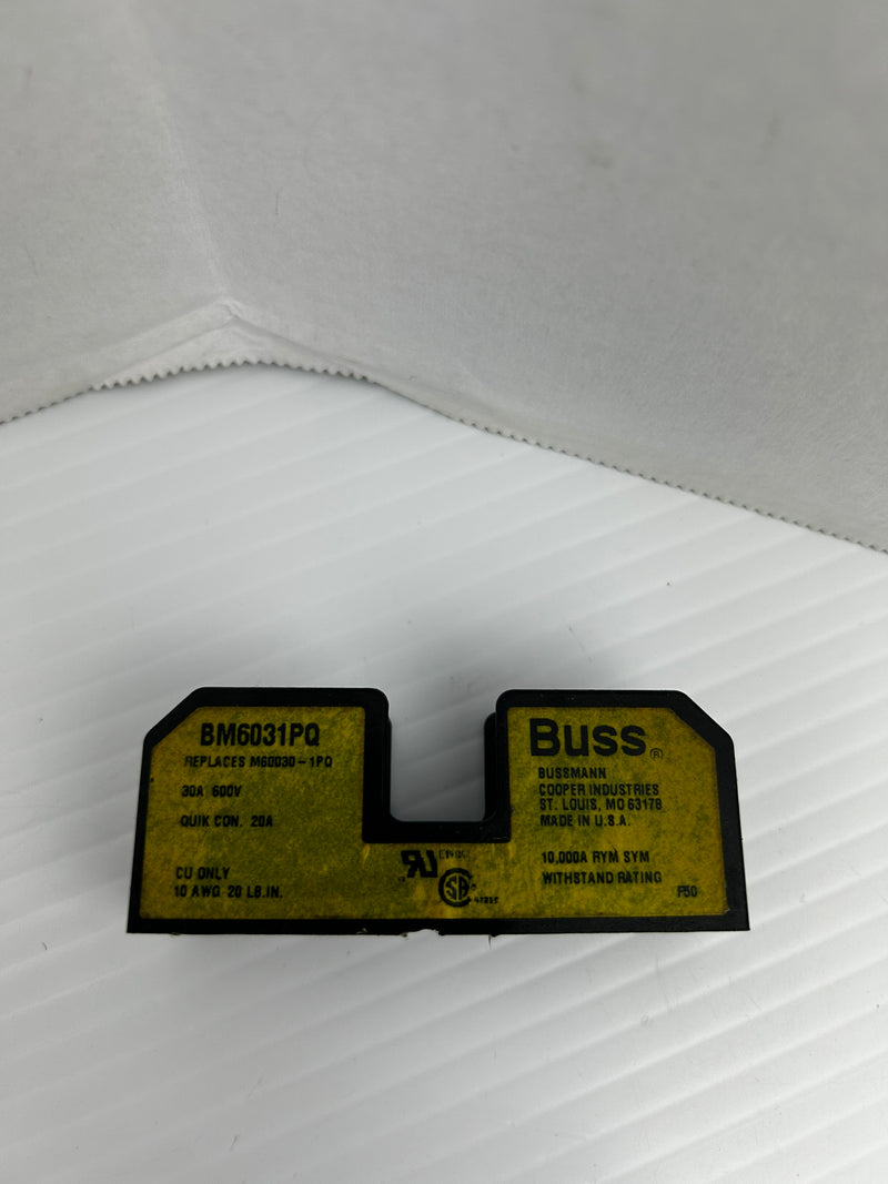 Buss BM6031PQ Fuse Holder 600V 30A 1P - Lot of 2