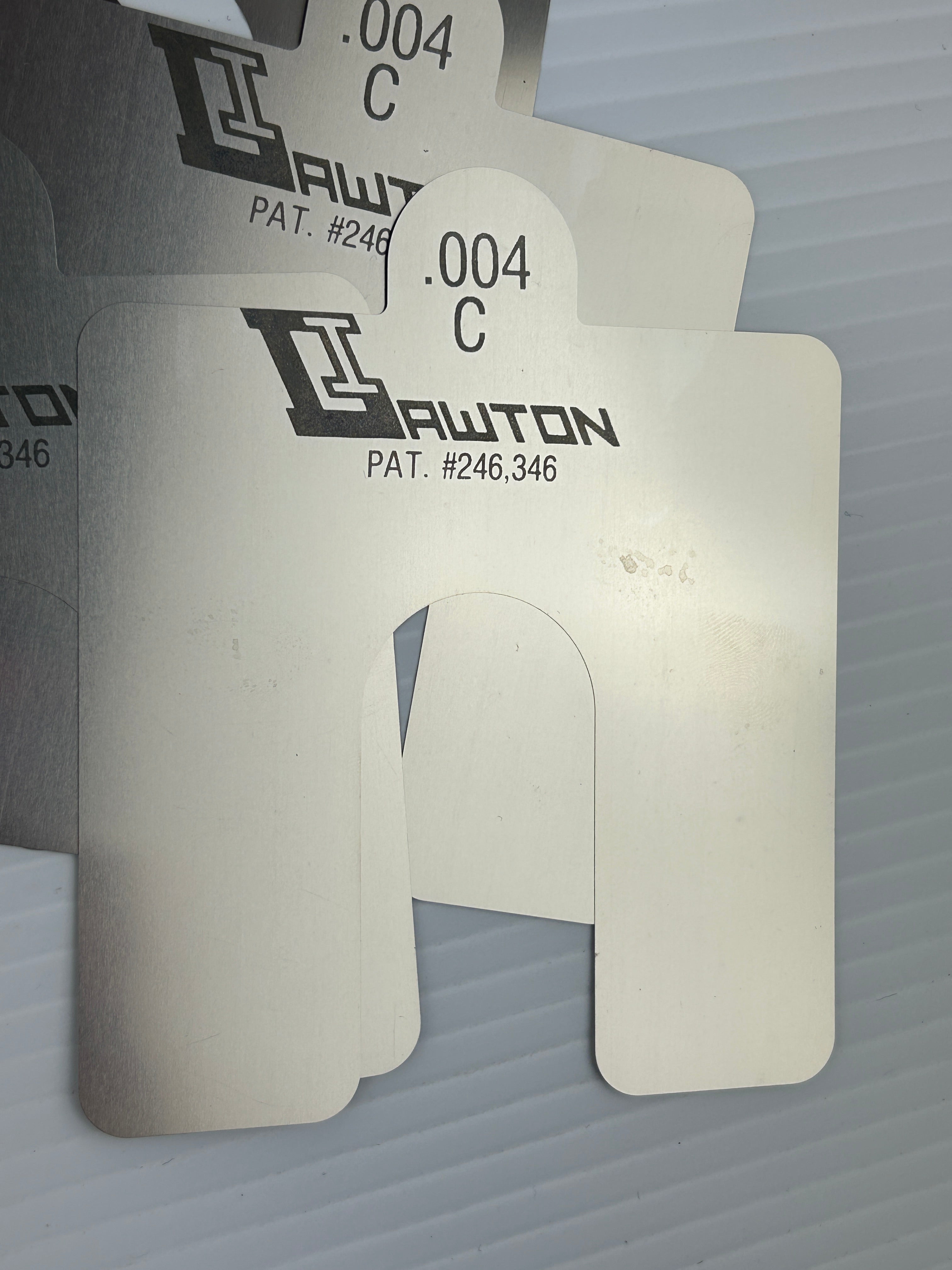 Lawton Industries 9999999300 Slotted Shim Size C 0.004 - New Box of 25