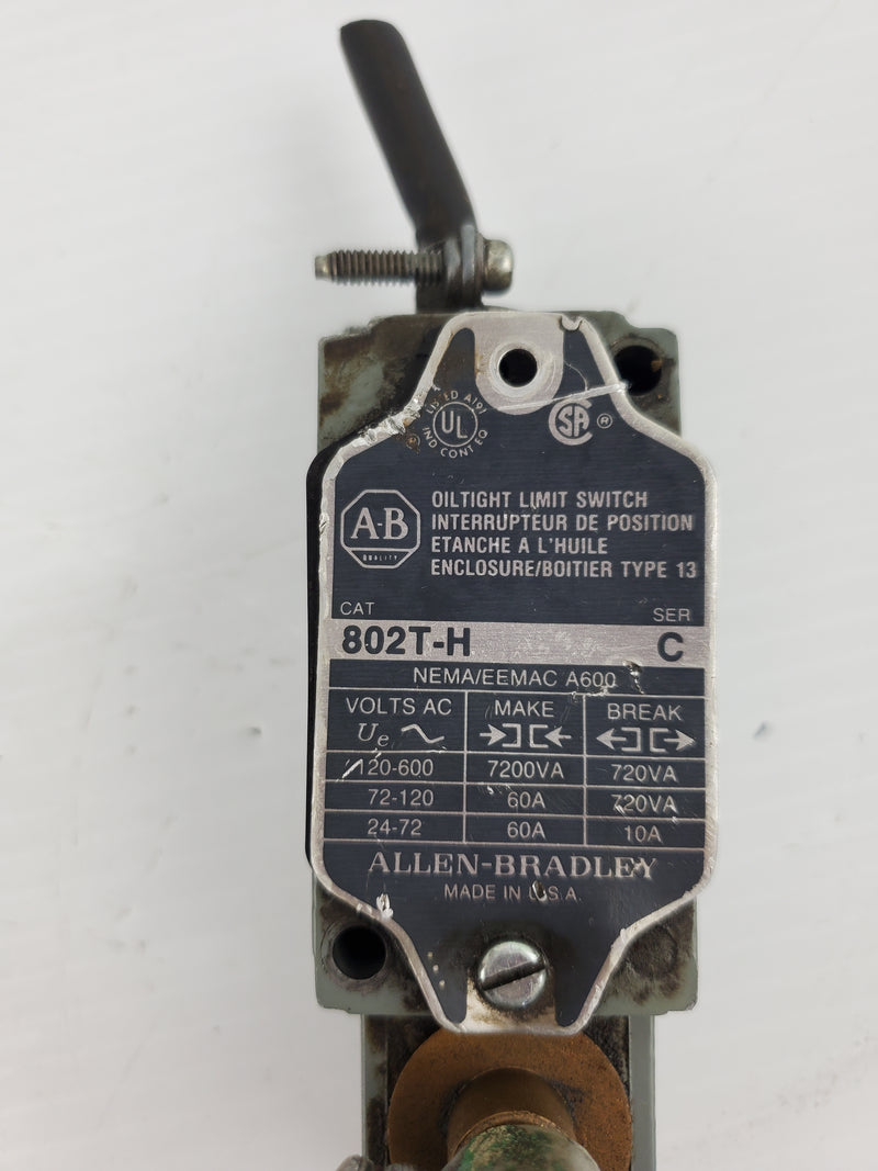 Allen Bradley 802T-H Oil Tight Limit Switch Series C