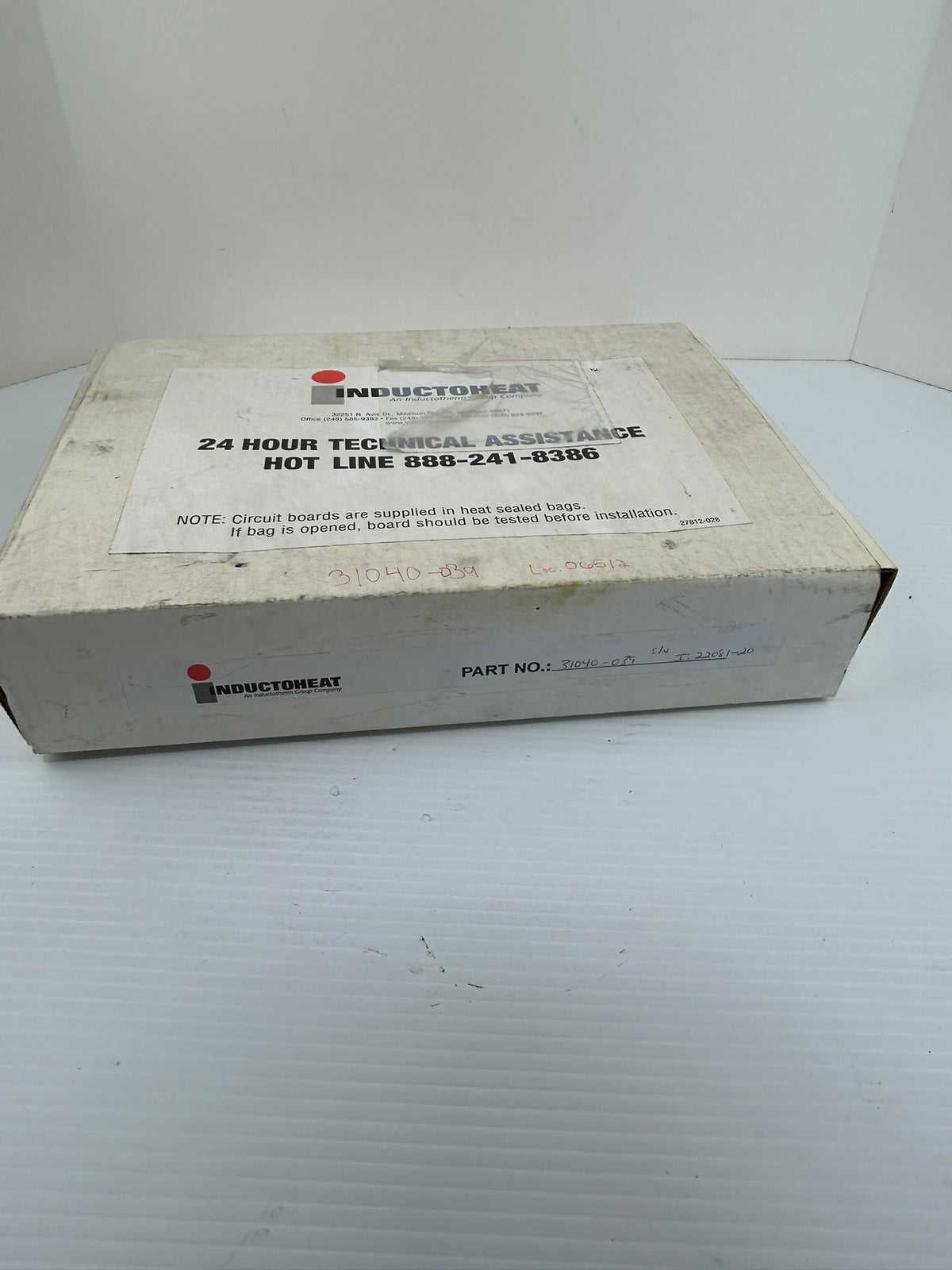 Inductoheat 31040-039 Circuit Board Assembly Industrial Control PCB