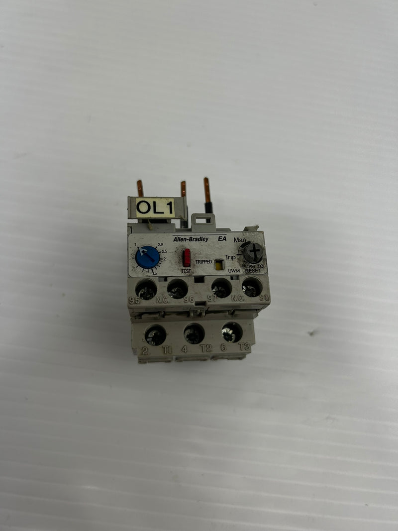 Allen-Bradley 193-EA1DB Overload Relay Series B 1.0-2.9A