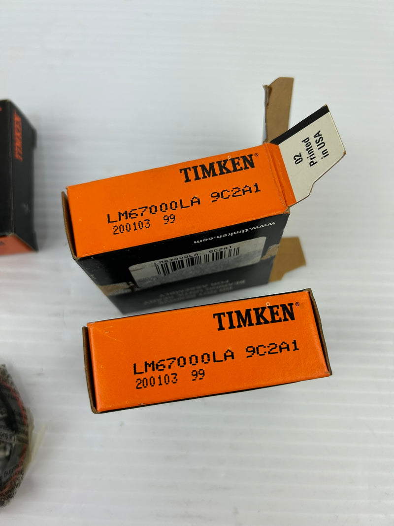 Timken LM67000LA-9C2A1 Tapered Roller Bearing - Lot of 3