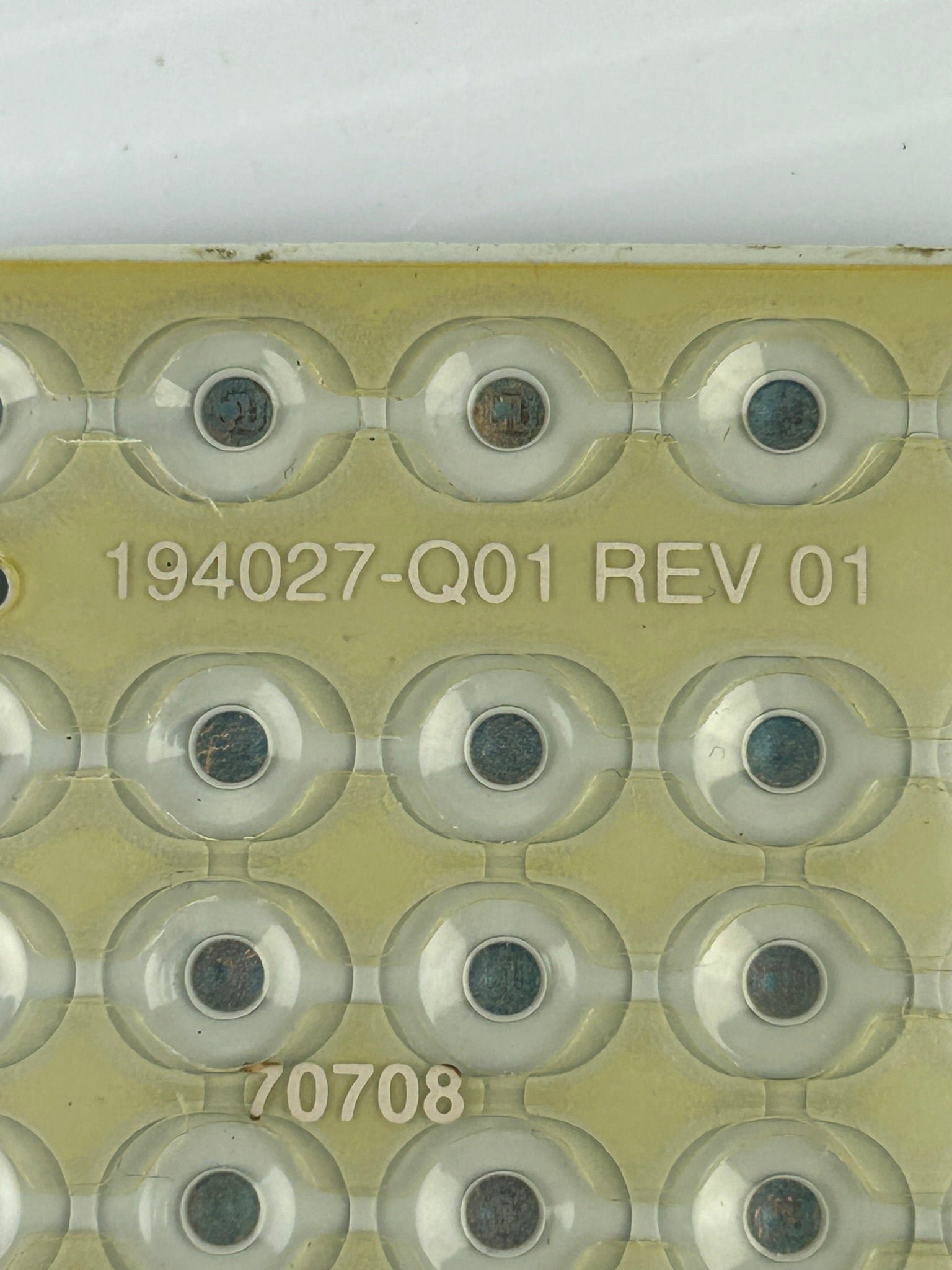 Memtron 194027-Q01 Keypad Rev 01