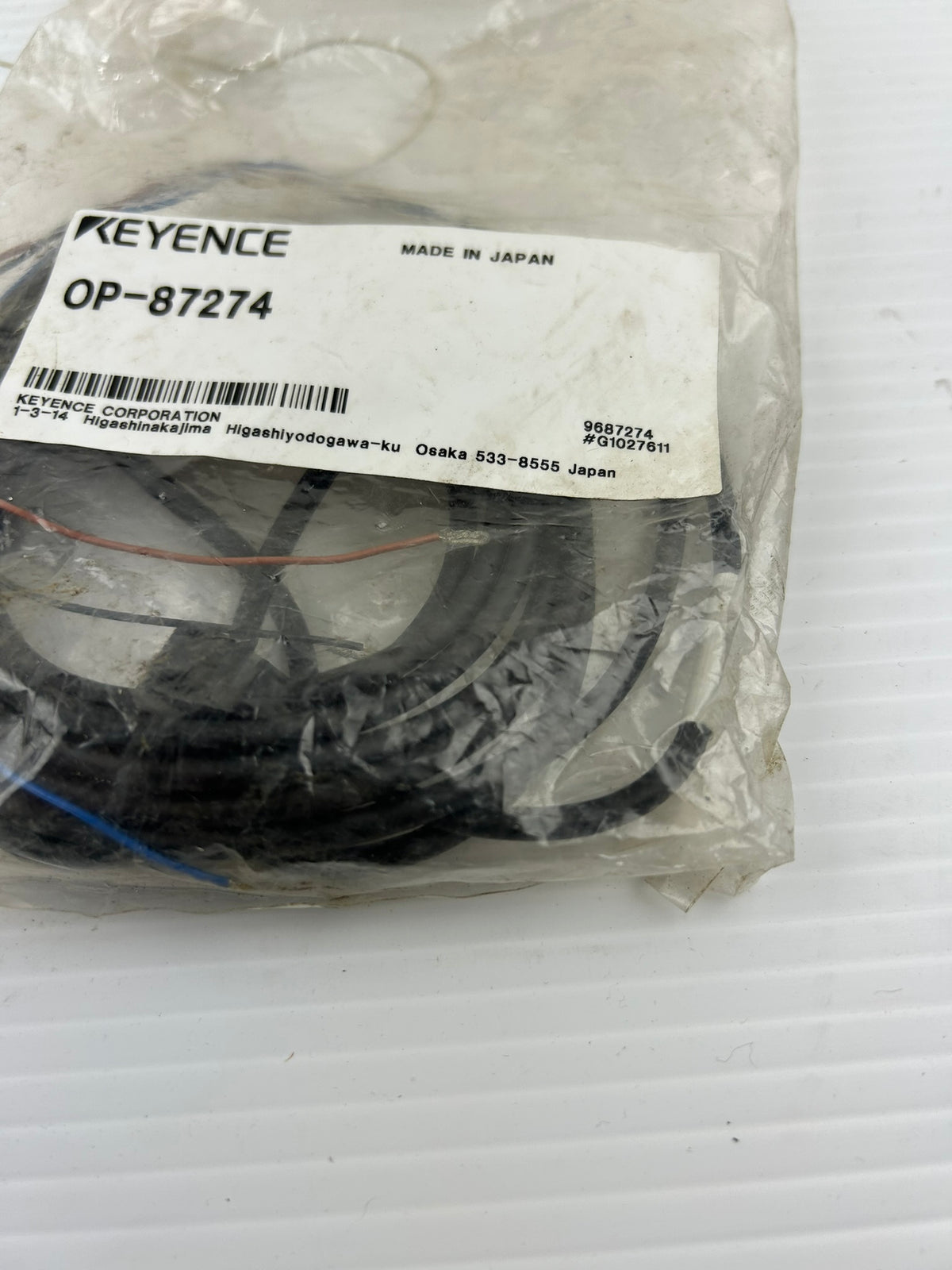 Keyence OP-87274 Connector Cable Cordset