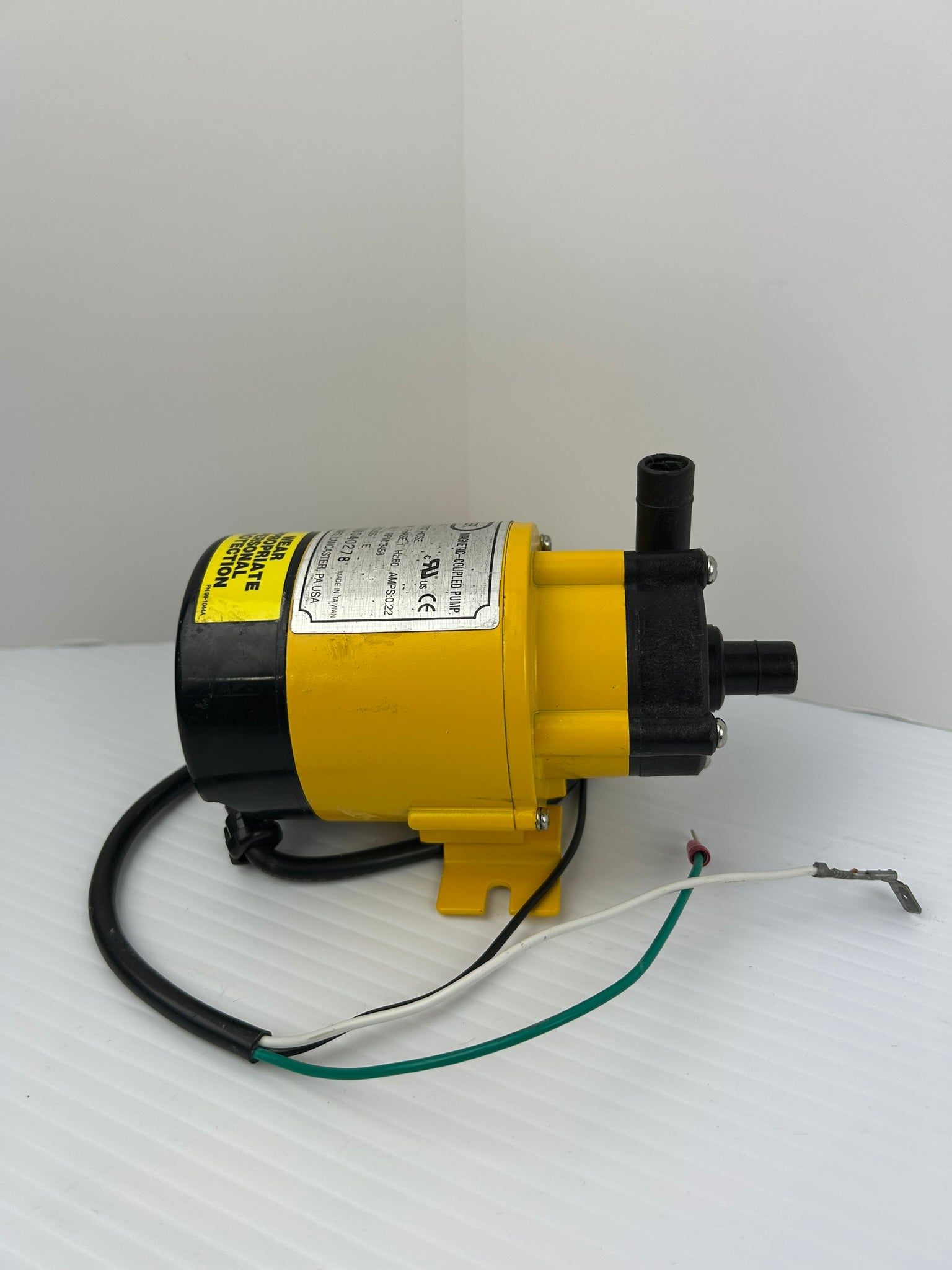 Pacer X10 Magnetic Coupled Pump 1/150HP 3450RPM 1PH 115V 0.22A 1/2" x 1/2" Hose