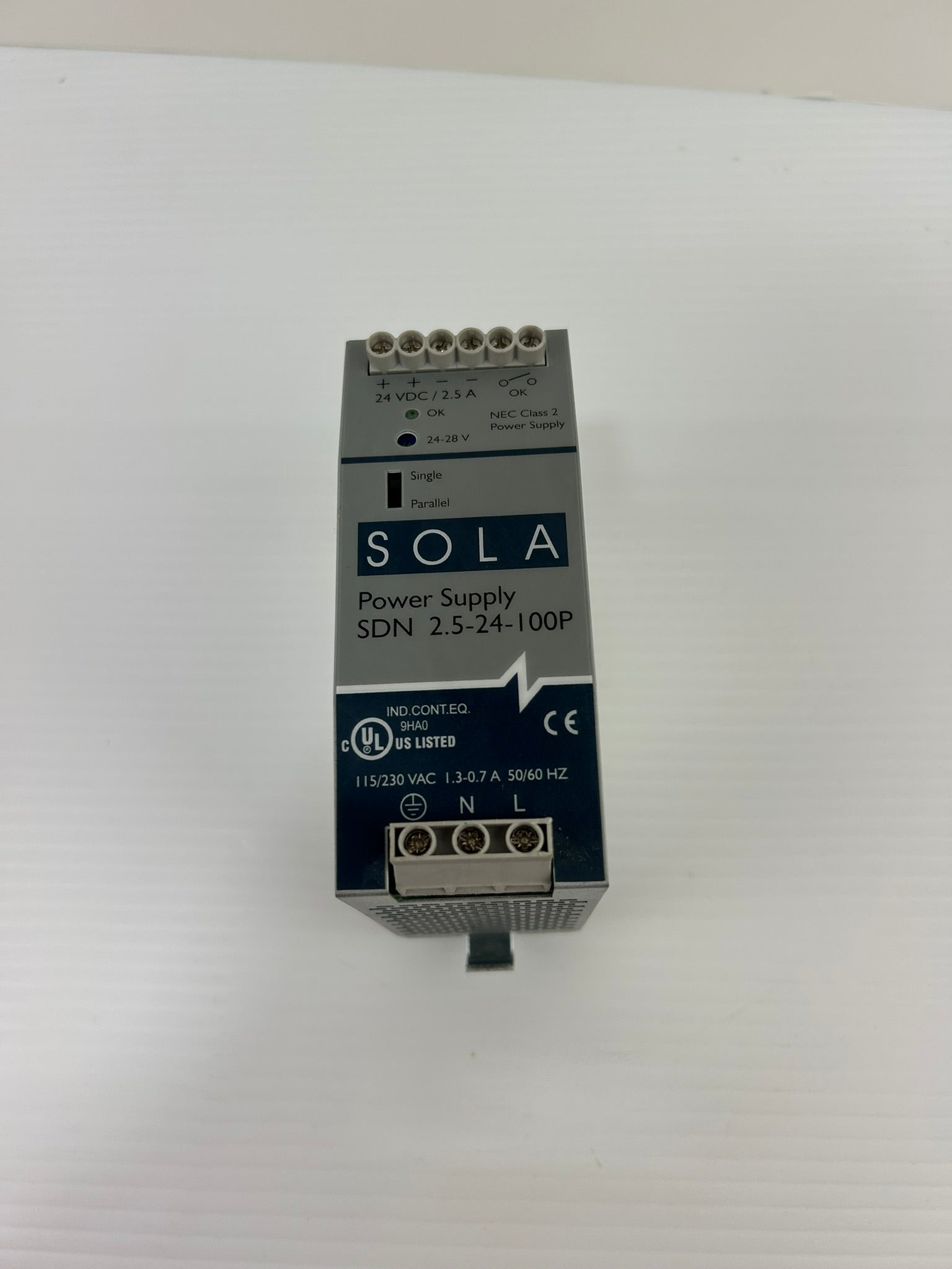 Emerson SOLA SDN 2.5-24-100P Power Supply 2.5A 24VDC
