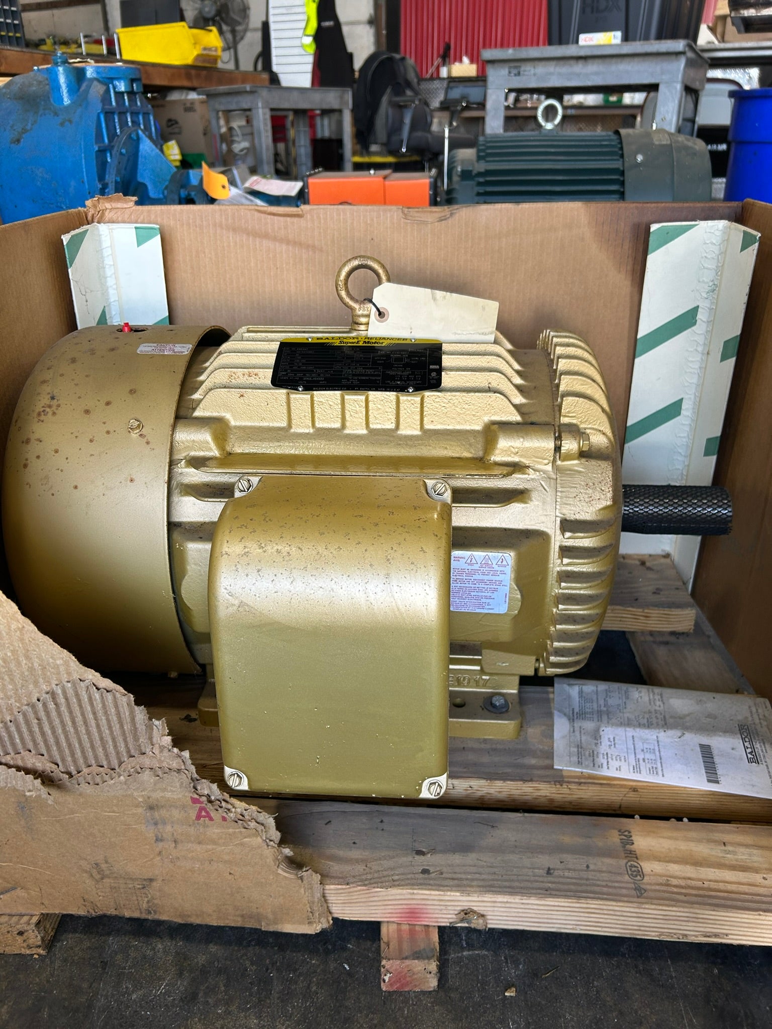 Baldor Reliance EM4104T Super-E Motor 30HP 230/460V 3PH TEFC 1760RPM 286T