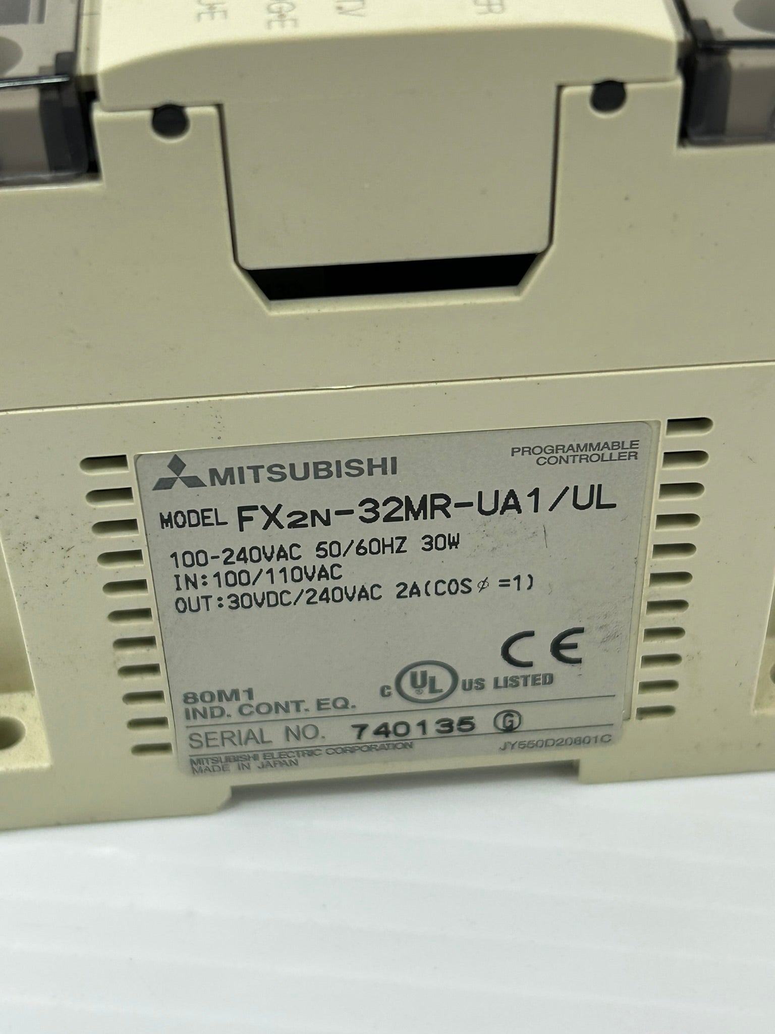Mitsubishi Melsec FX2N-32MR-UA1/UL Programmable Logic Controller Module