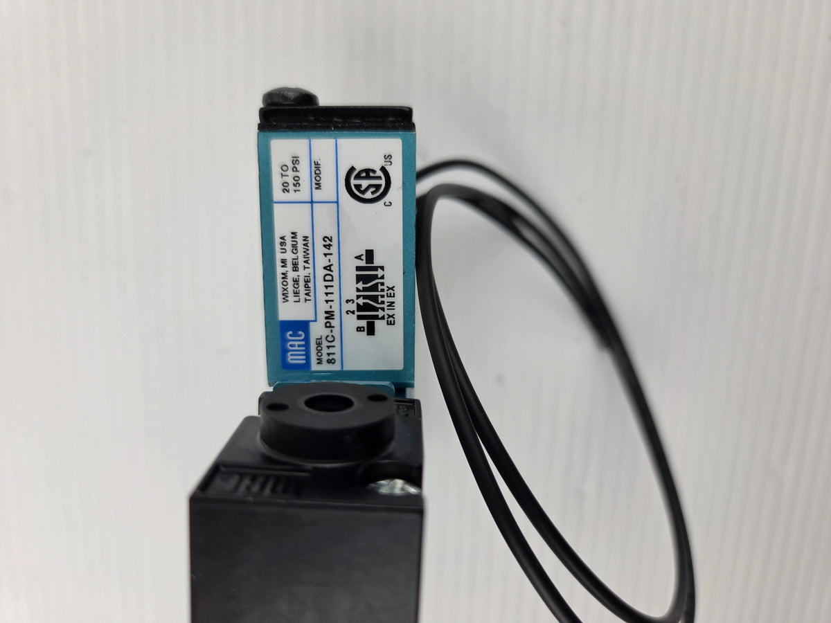 MAC Valves 811C-PM-111DA-142 Solenoid Valve 20-150 PSI 6.8W PME-111DAAA