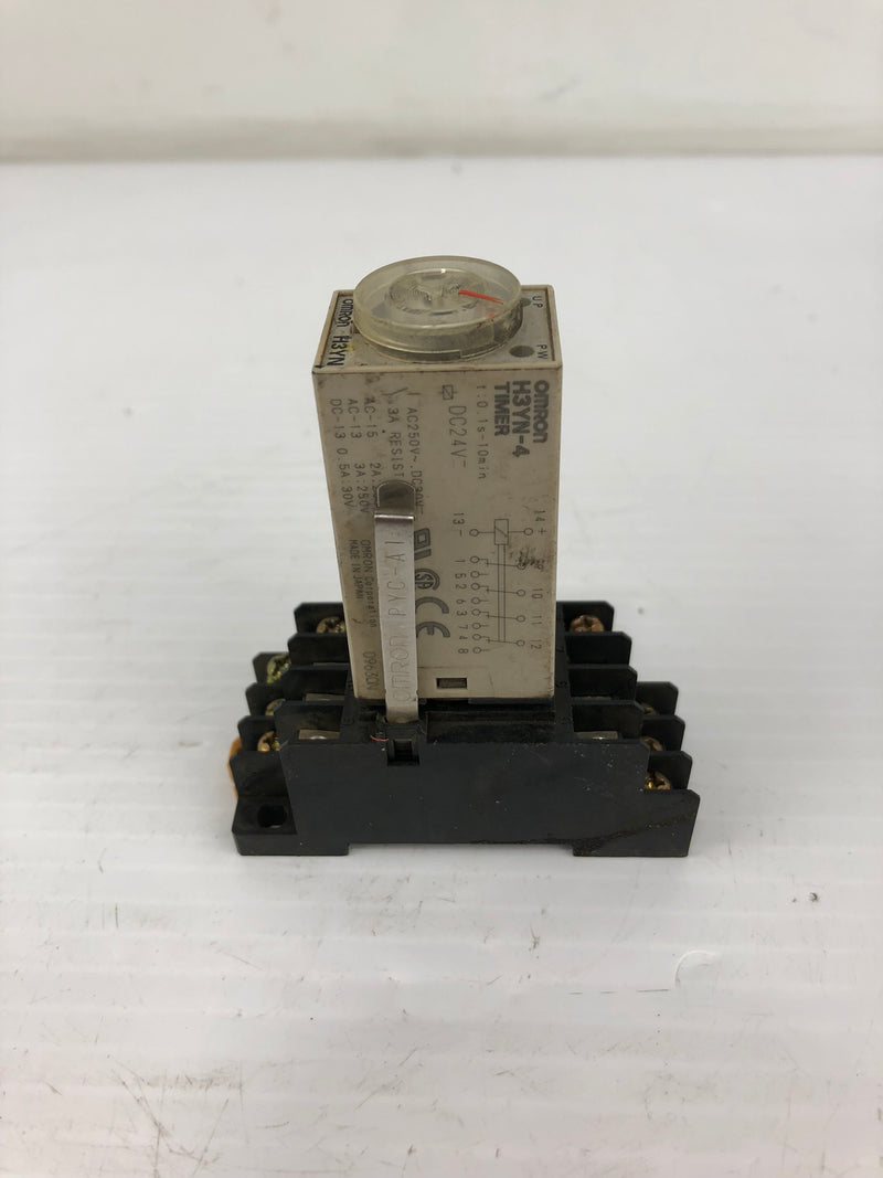 Omron H3YN Time Delay Relay with Base 0898YT