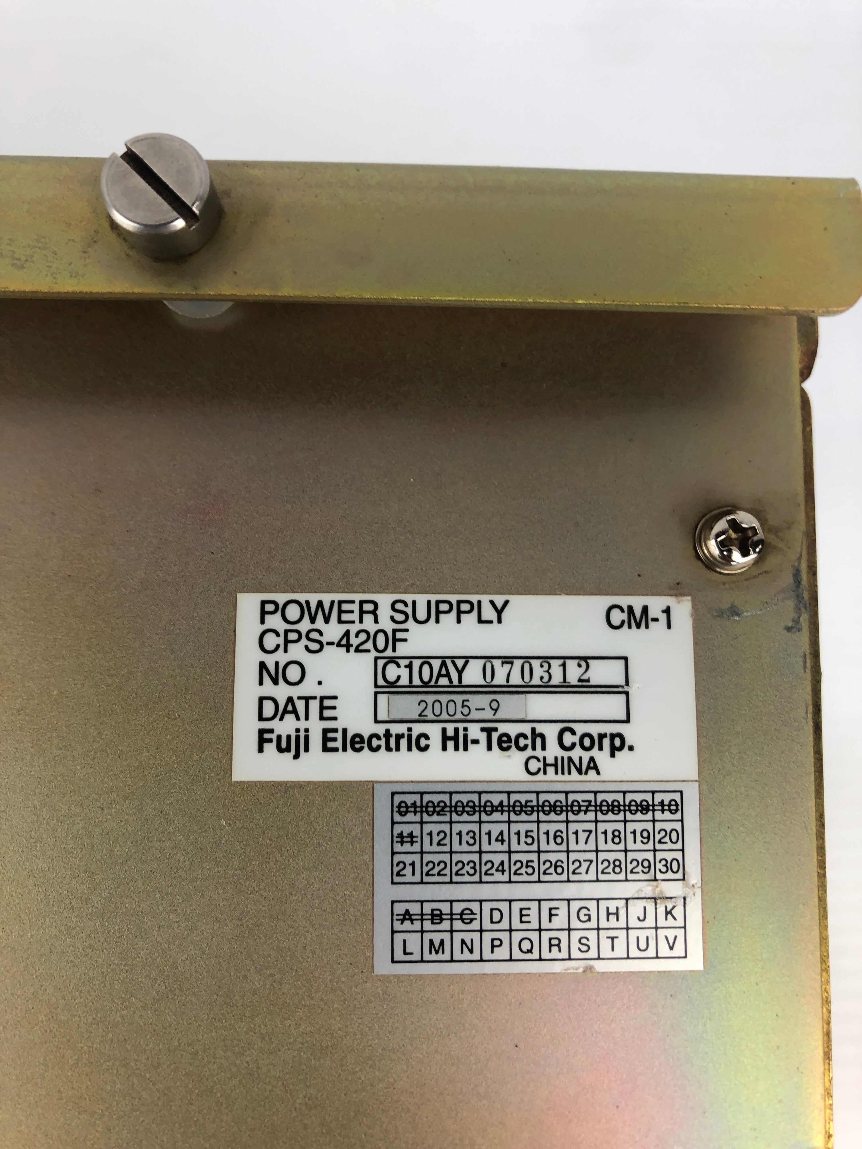 Fuji Electric CPS-420F + Yaskawa Power Supply JZNC-NRK01-1 Rack