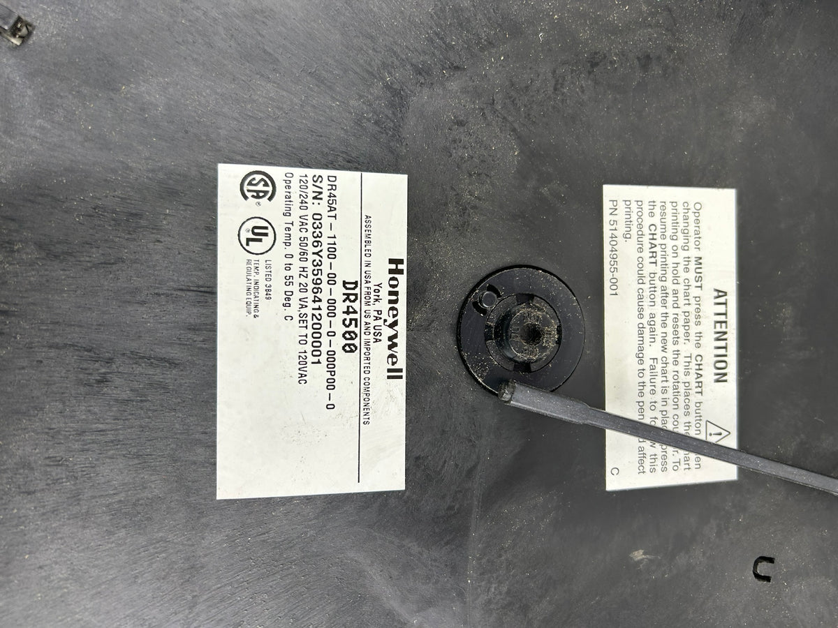 Honeywell DR4500 Truline Circular Chart Recorder DR45AT-1100-00-000-0-000P00-0