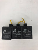 Fluid Automation Systems CH-1290 Solenoid Valve With Turck Attachment - Lot of 3