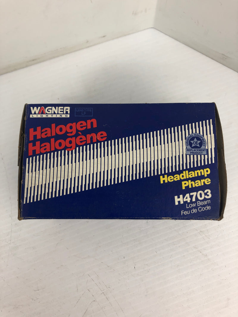 Wagner Halogen H4703 Headlamp Light Bulb Type LF