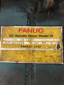 Fanuc A06B-1015-B200 AC Spindle Motor Model 15 1500/4500RPM 3PH 4P 60/70A 200V