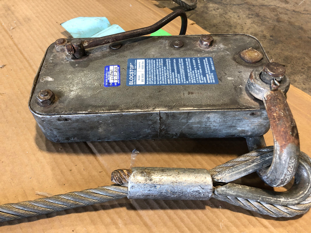 Blocstop BS3530 Wire Rope Safety Device Capacity 6000 lbs.
