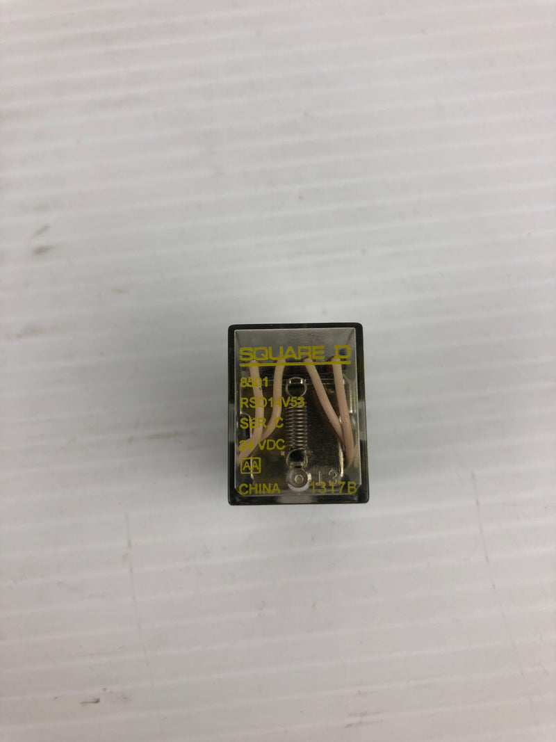 Square D 8501 Relay RSD14V53 Series C 24VDC