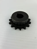 IDC H40B15F-3/4 Sprocket 15 Teeth 2.59" OD x 1.8" x 0.74" ID (0.84" with Keyway)