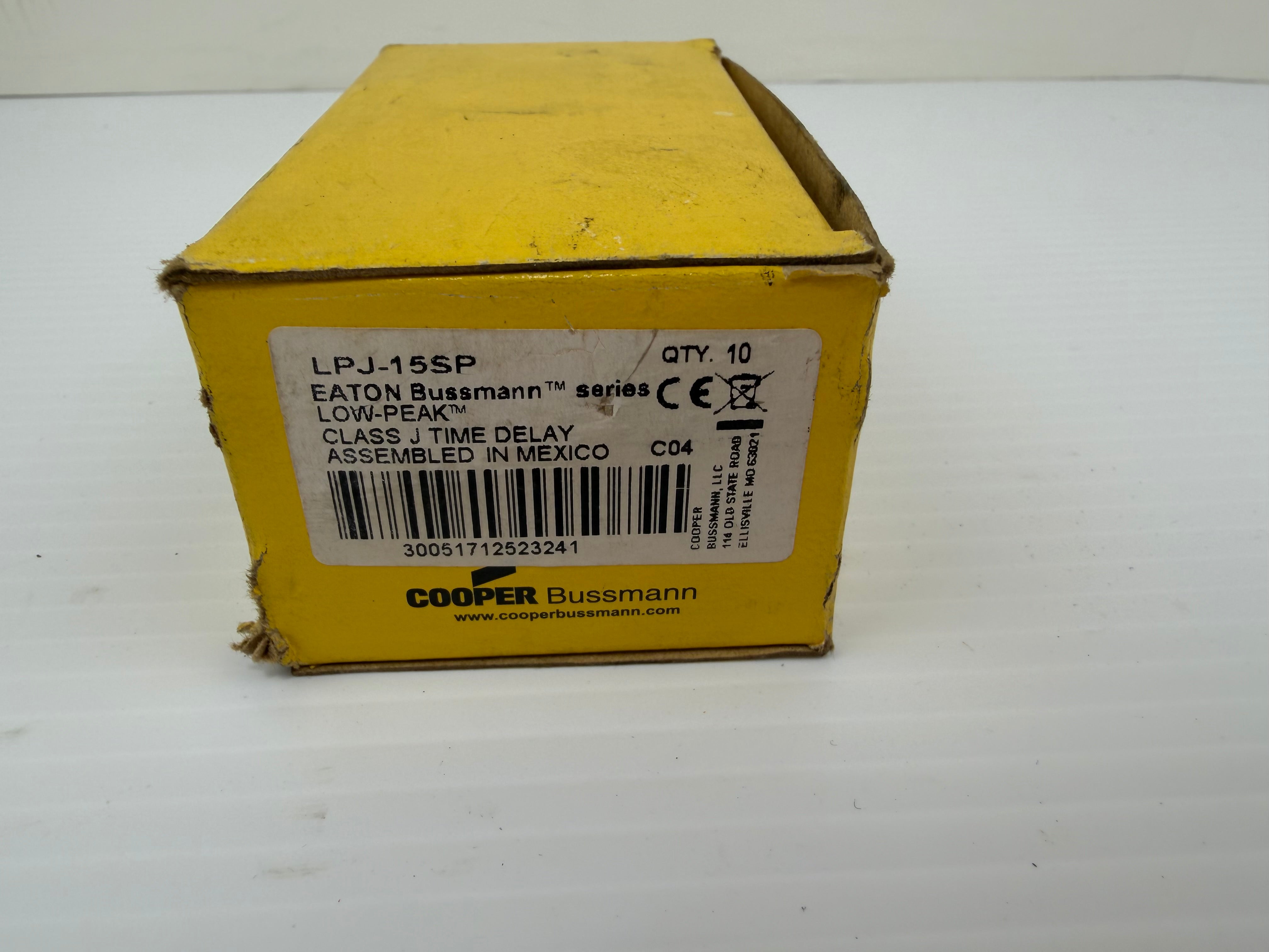 Eaton Bussmann LPJ-15SP Low Peak Class J Time Delay Fuses 15 Amp Lot of 7
