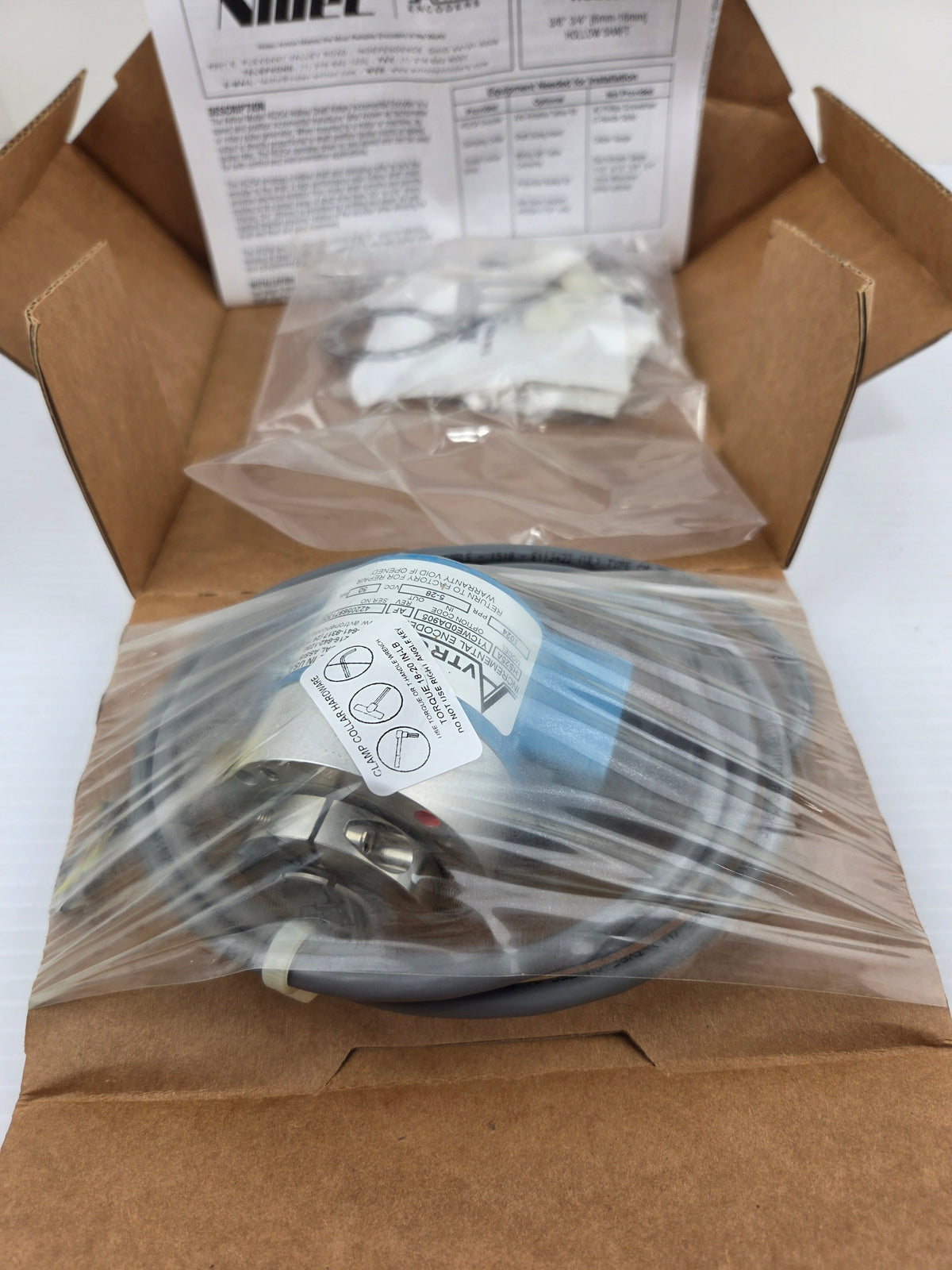 Avtron HS25A Hollow Shaft Incremental Rotary Encoder 28V Nidec HS25AY1CWE0DA905