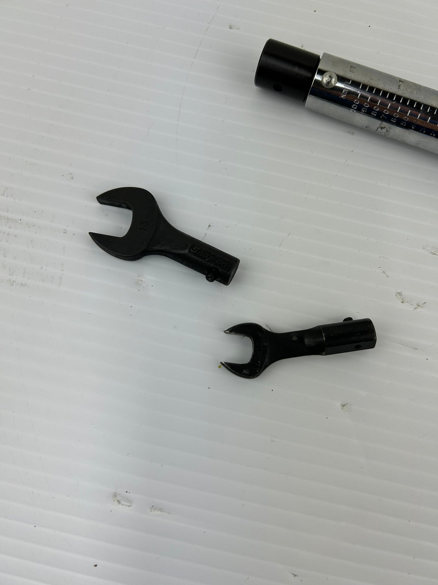 Snap-on QJIJ275 Interchangeable Head Torque Wrench w/ 2 Open End Heads & Case