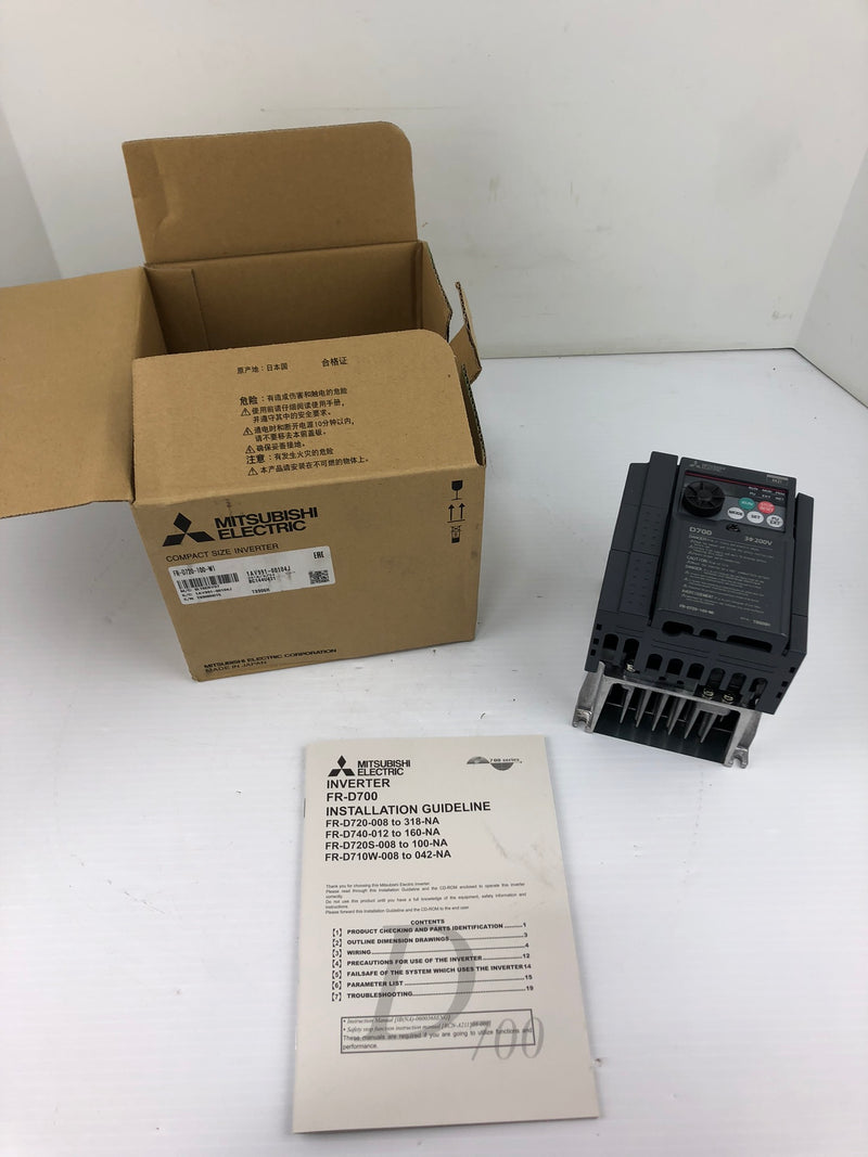 Mitsubishi FR-D720-100-W1 Inverter Drive Compact