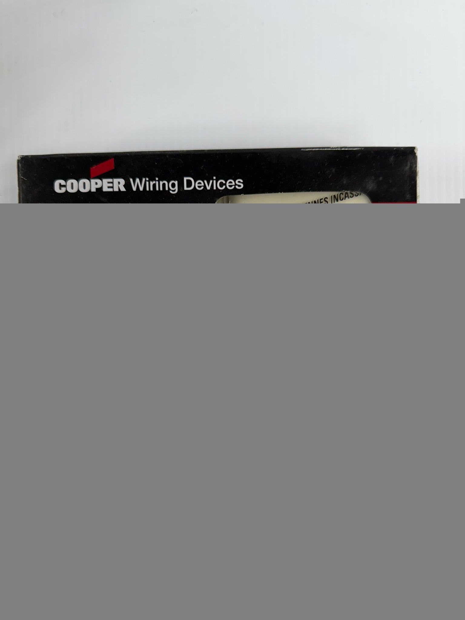 Cooper Wiring Unbreakable Mid-Size Wallplate 1-Gang Wallplate Toggle PJ1A-CP Box of 10 Lot of 5