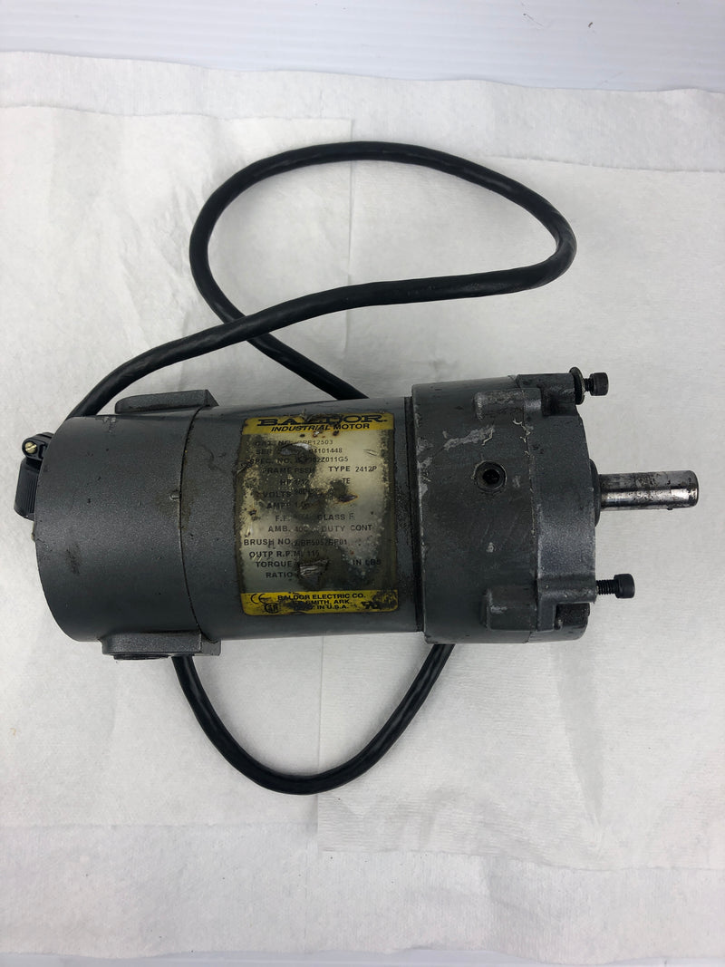 Baldor GPP12503 Industrial Motor 2412P 1/12HP 115 RPM PSSH Frame M1125004.00