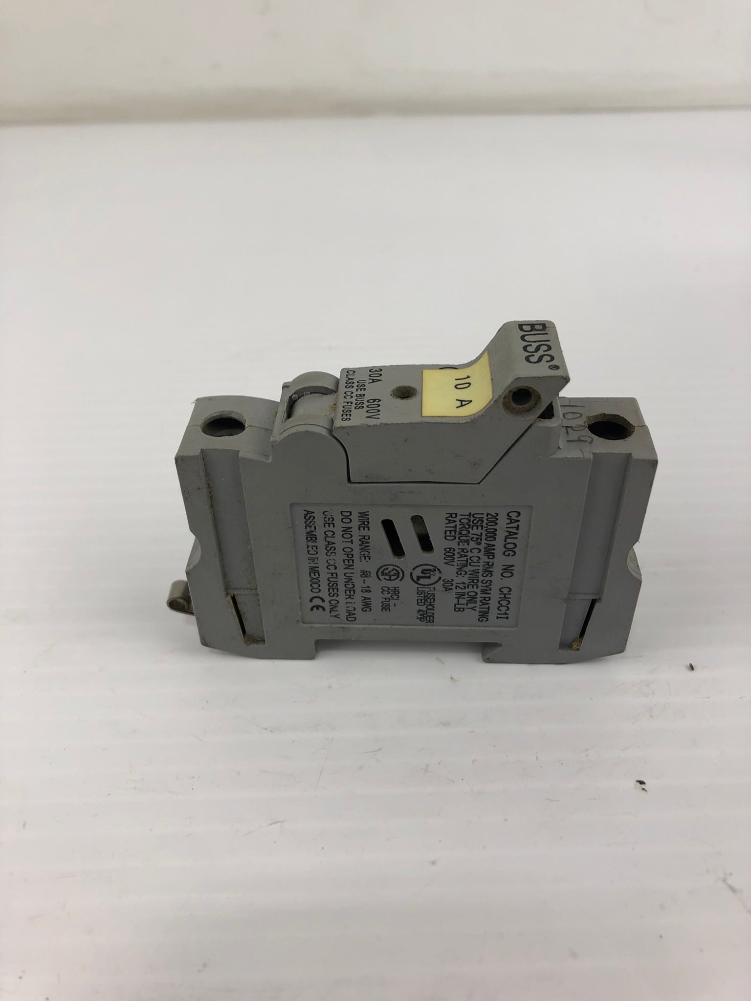 Buss CHCC1I Fuse Holder 30A 600V Class CC Single Pole