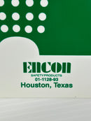 Encon 01-1128-93 Emergency Eyewash Station Sign Green 7" x 11" - Lot of 9